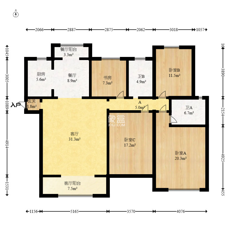 阳光丽城二期  4室2厅1卫    218.0万