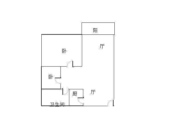 中铁子悦薹  2室2厅1卫   240.00万客厅