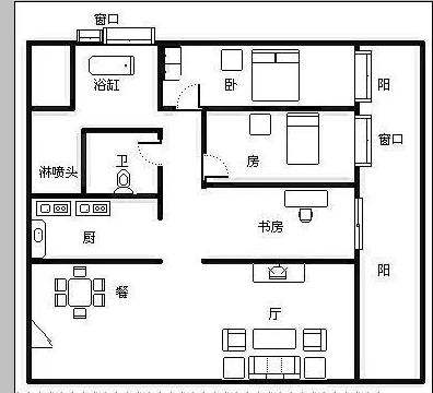 时代海岸  3室2厅2卫   500.00万客厅