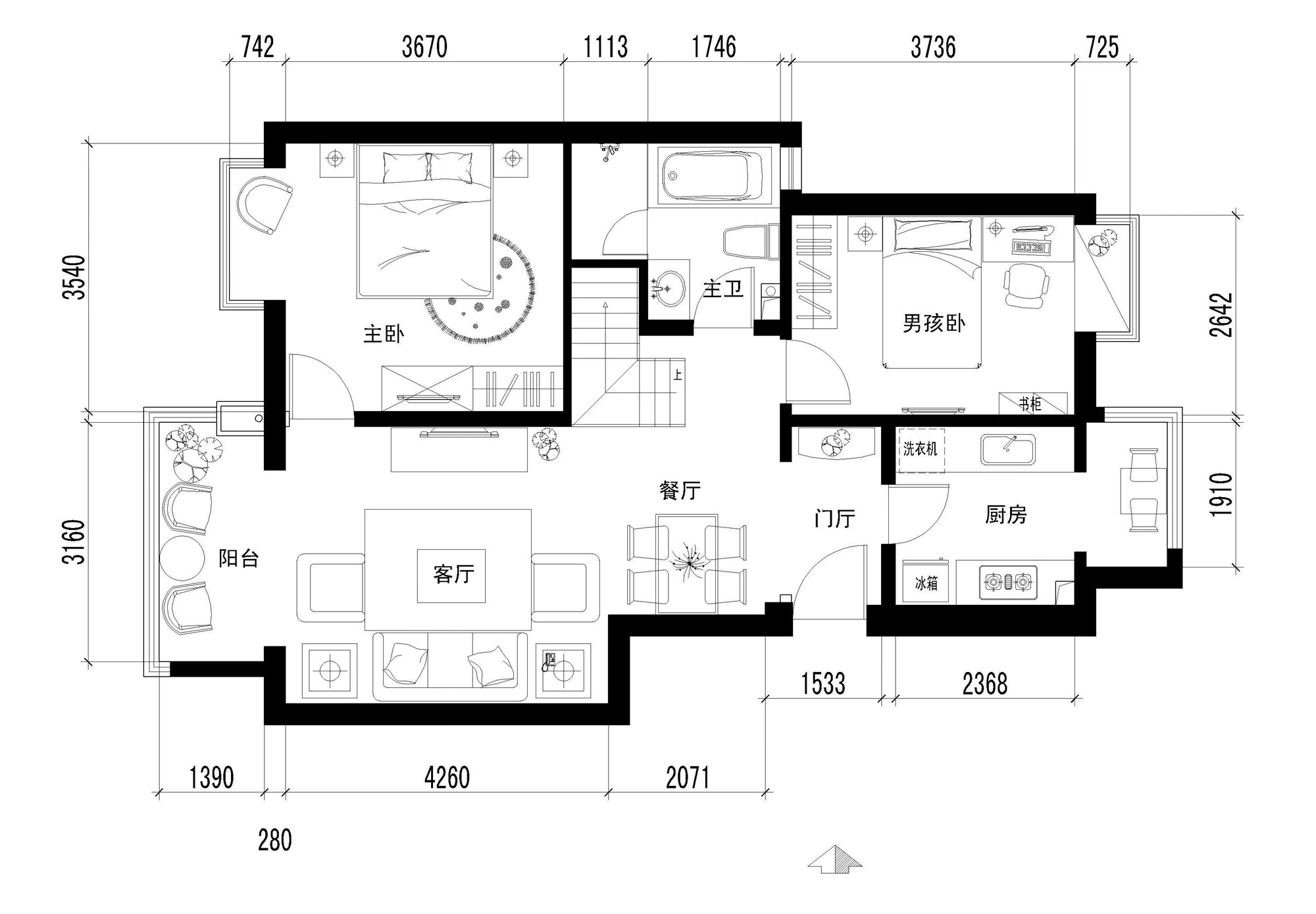 云山印象  2室2厅1卫   185.00万