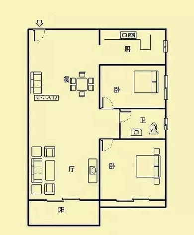 半岛龙湾  2室2厅1卫   300.00万客厅