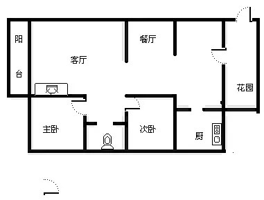 汇林水苑三期  2室2厅1卫   248.00万客厅