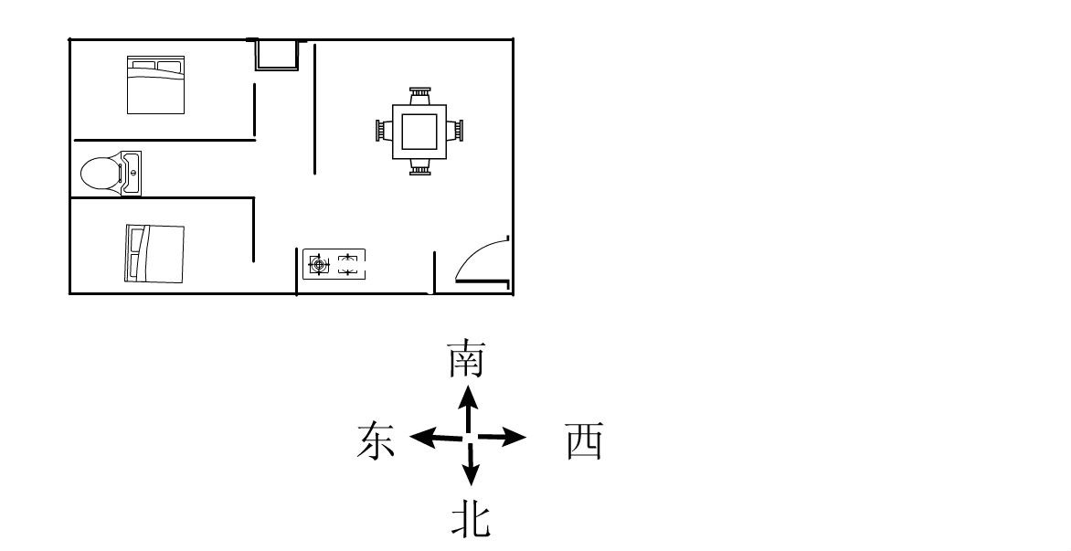 凤凰水城左岸  2室1厅1卫   220.00万客厅