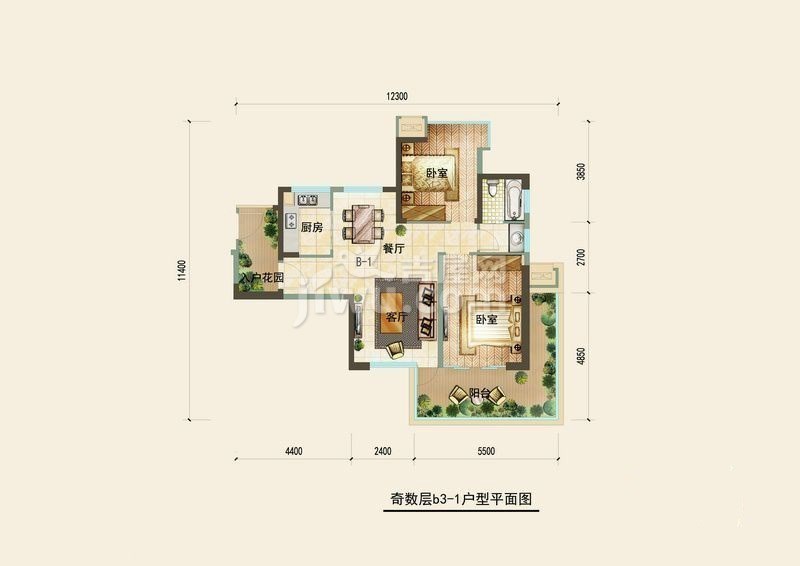 鲁能三亚湾美丽一区  2室2厅1卫   310.00万