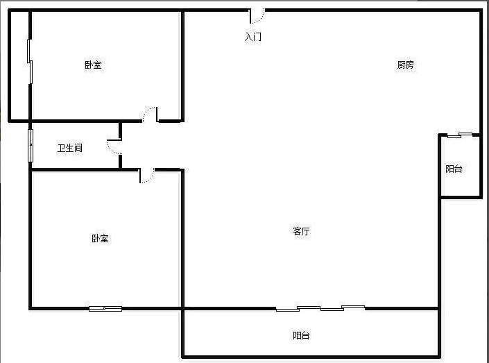 南枫悦海  2室2厅1卫   2600.00元/月