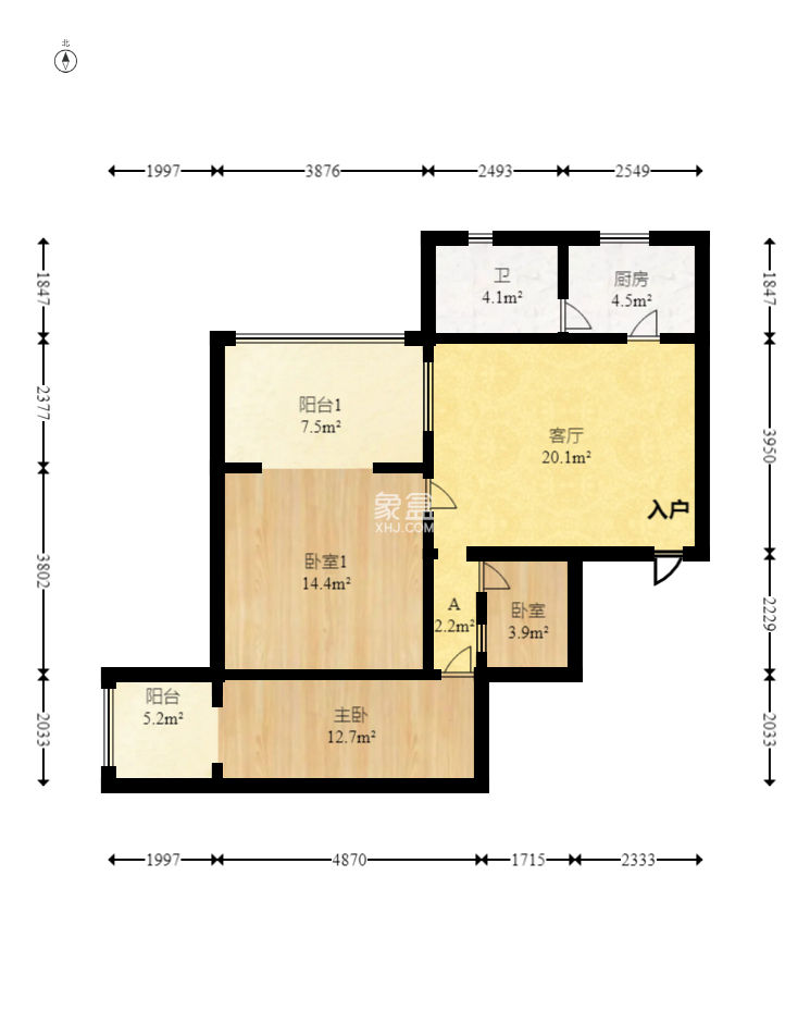 都市先锋  3室2厅1卫    84.8万