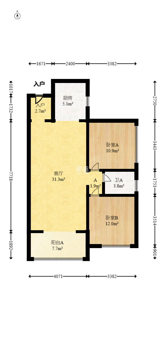 星城新宇桃花苑  2室1厅1卫   60.00万