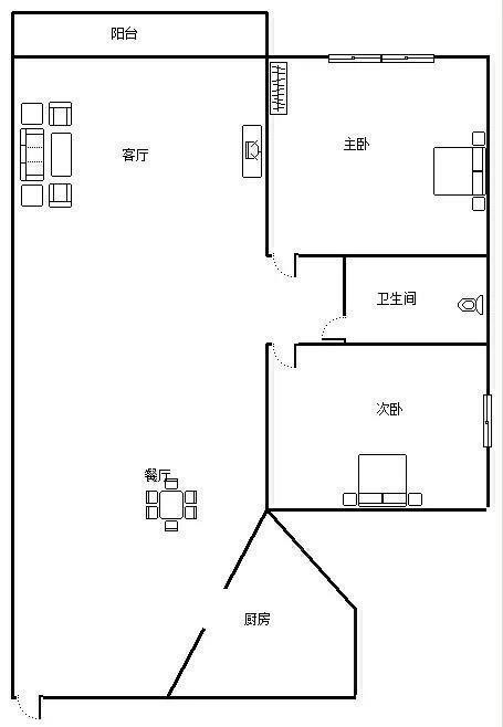 海岳半岛城邦  2室2厅1卫   220.00万客厅