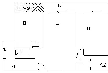 昌达山水天域  2室2厅1卫   5500.00元/月