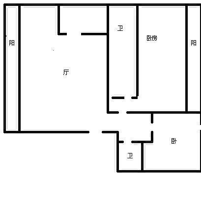 昌达山水天域  2室2厅2卫   4500.00元/月室内图