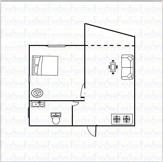 南枫悦海  1室1厅1卫   125.00万客厅