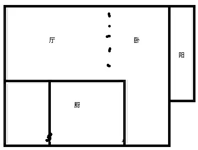 兰海花园三期  1室1厅1卫   4000.00元/月室内图