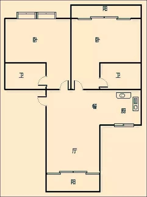 昌达山水天域  2室2厅2卫   406.60万客厅