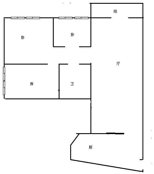 卓达东方巴哈马三期自由港湾 2室2厅1卫 2700.0元/月 卓达东方巴哈马三期自由港湾 2室2厅1卫 2700.0元/月室内图
