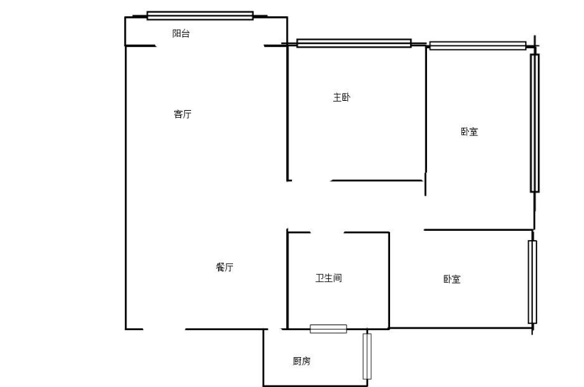 半山香榭  3室2厅1卫   315.00万客厅