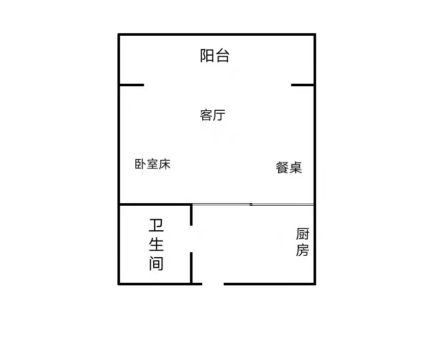 海岸龙庭  1室1厅1卫   138.00万客厅