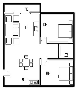 海岳半岛城邦  2室2厅2卫   183.00万客厅