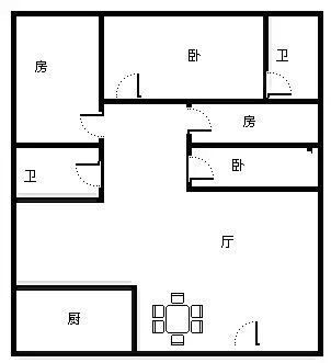 瑞海豪庭  4室2厅2卫   410.00万客厅