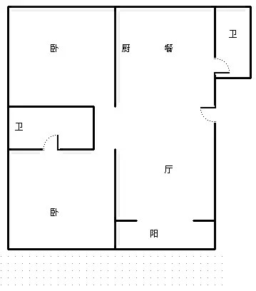 嘉盛花园  2室2厅2卫   300.00万