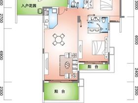 蓝海雅居  1室2厅1卫   350.00万