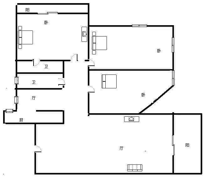 瑞海豪庭  3室2厅2卫   550.00万客厅