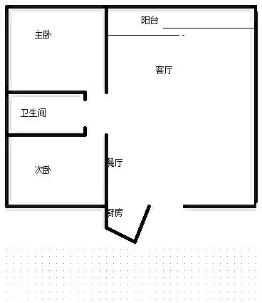 海岳半岛城邦  2室2厅1卫   2800.00元/月室内图