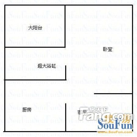 国航帕尔美纳  1室1厅1卫   185.00万客厅