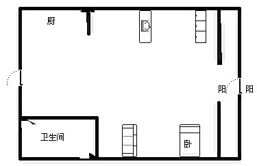 美丽新海岸  1室1厅1卫   150.00万客厅