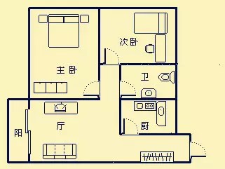 和兴家园  2室2厅1卫   250.00万客厅