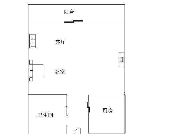 金凤凰海景公寓  1室1厅1卫   165.00万客厅