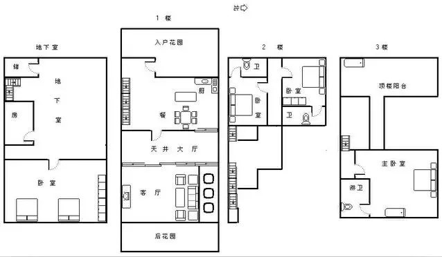 鲁能美丽三区一期别墅(新)  5室2厅2卫   800.00万客厅