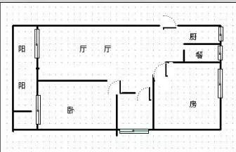 海岸名都  2室2厅1卫   400.00万客厅