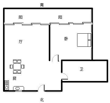 鲁能三亚湾美丽一区  1室2厅1卫   290.00万客厅