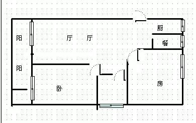 海岸名都  2室2厅1卫   400.00万客厅