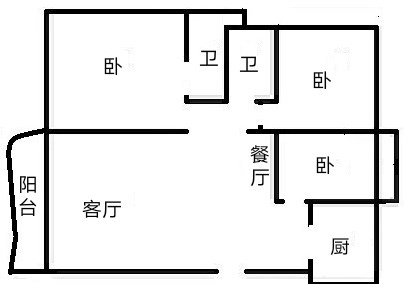 凭海临风  3室2厅2卫   308.00万