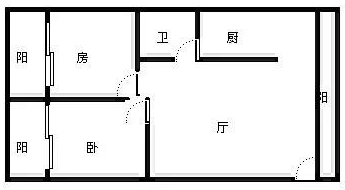 凤凰水城南岸  2室1厅1卫   3500.00元/月室内图