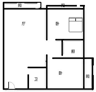 金凤凰海景公寓  2室1厅1卫   400.00万客厅