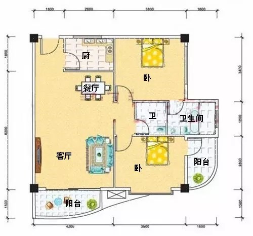 三永凤凰城  2室2厅2卫   220.00万客厅