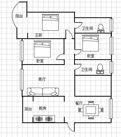 卓达东方巴哈马  3室2厅2卫   400.00万