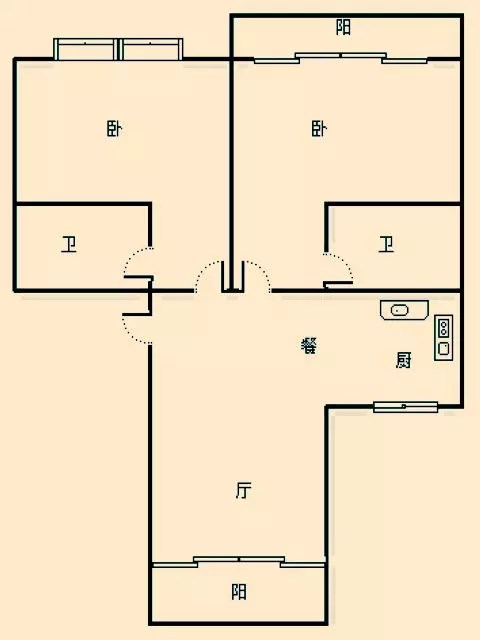 昌达山水天域  2室2厅2卫   406.60万客厅