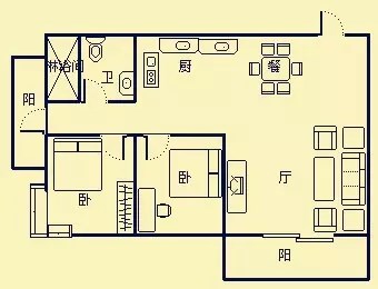 人文水岸  2室1厅1卫   245.00万