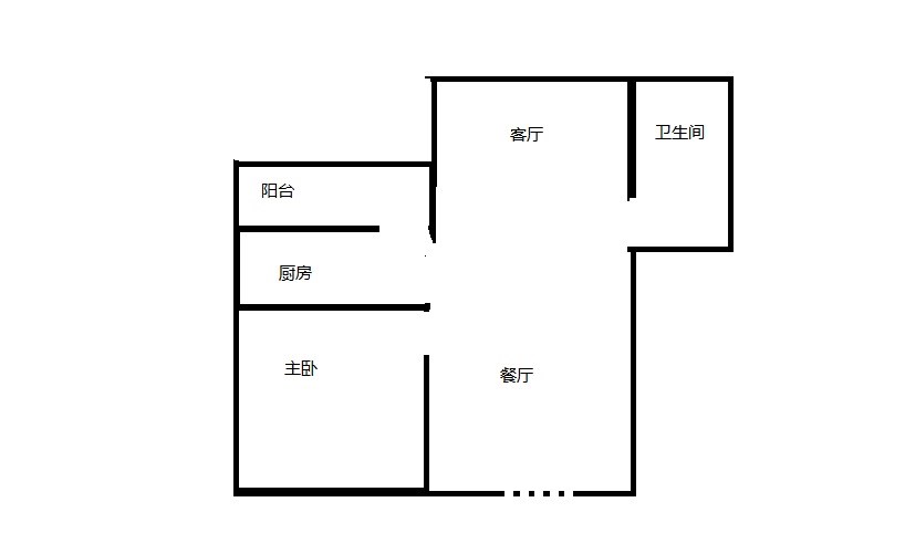 和兴家园  1室1厅1卫   150.00万客厅