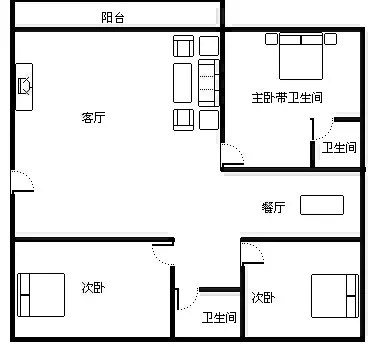 鸿洲天玺  4室2厅2卫   1000.00万客厅