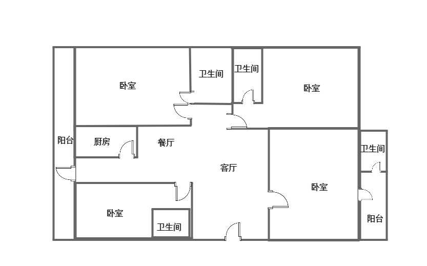 荣明花园  4室1厅4卫   300.00万客厅