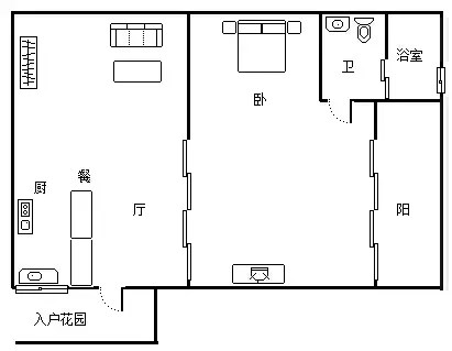 凤凰水城南岸  1室1厅1卫   110.00万