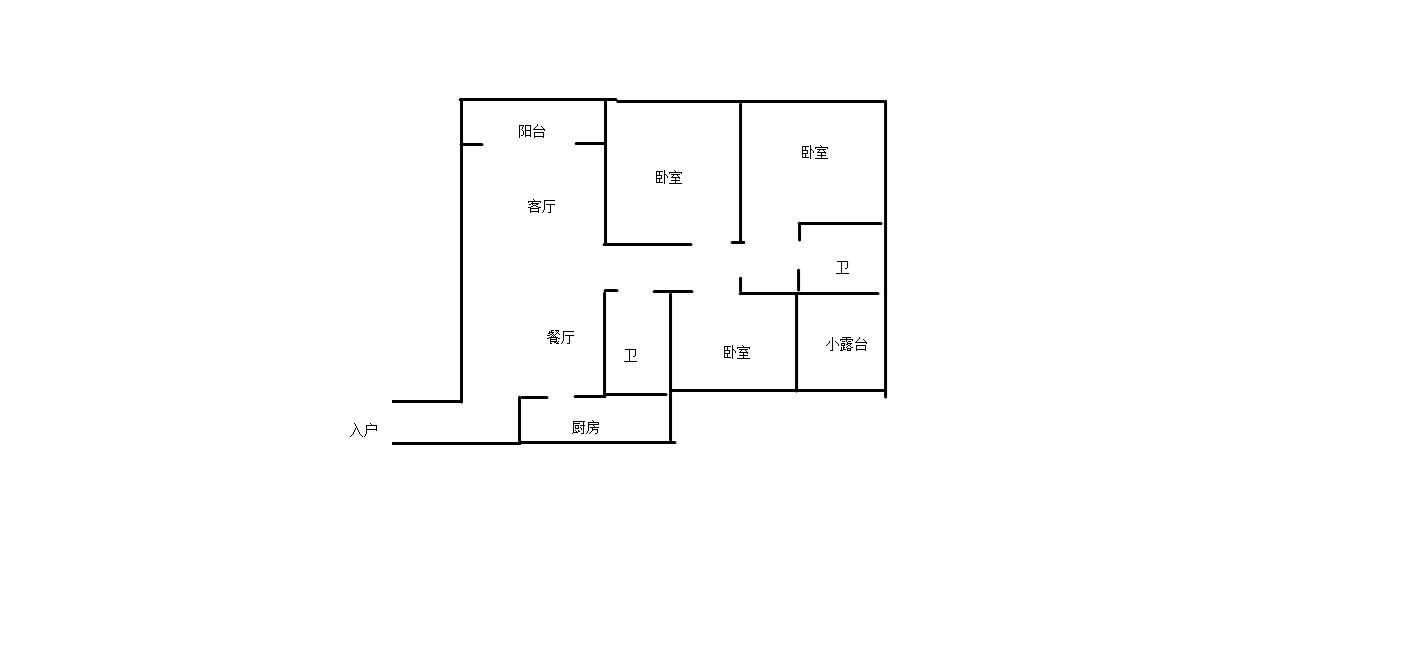 兰海花园三期  3室2厅2卫   7000.00元/月室内图