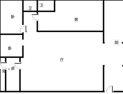 金鸡岭花园山庄  3室2厅1卫   350.00万客厅