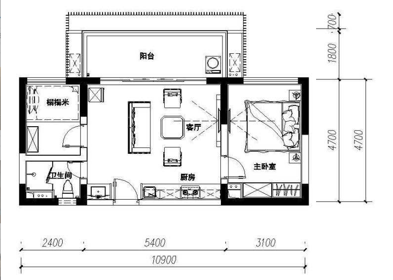 万科湖畔二期  2室1厅1卫   190.00万