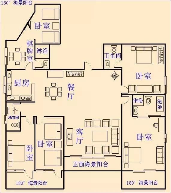 兰海花园二期  5室2厅4卫   2400.00万客厅