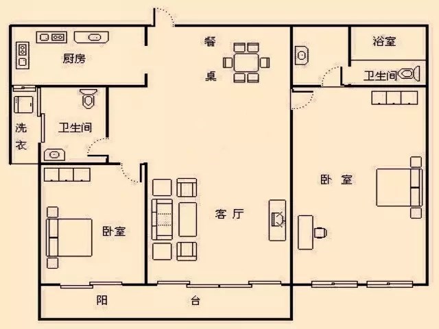 昌达山水天域  2室2厅2卫   340.00万